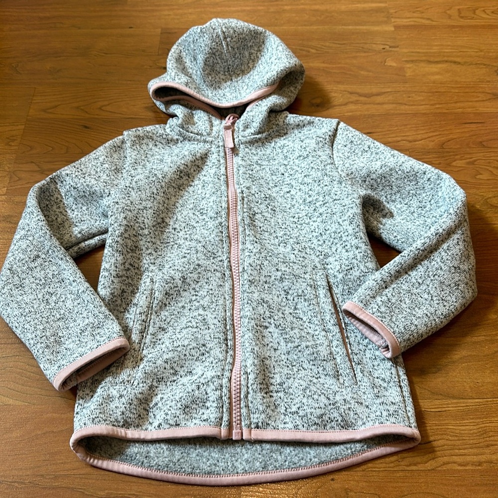 H&M hooded fleece jacket with pockets size 5T/6